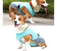 Generic Chemise Rafraîchissante pour Chien, Gilet Rafraîchissant Réglable en Polyester pour Chien, élastique, Respirant, Facile à Nettoyer, Bleu Clair, pour l'été et au Quotidien (S)