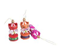 Generic Cheval DE CARROUSEL en Bois DÉCORATION DE NOËL pour Enfants 6PCS Set DÉCORATION Murale pour Salon Chambre Bureau MATÉRIAU Bois Coloris VARIÉS