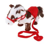 Generic Cheval Jouet électrique Interactif électronique, Animal de Compagnie Confortable En Peluche pour Enfants, Modèle Idéal pour Les Fêtes Du Printemps