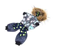 Generic Chien Manteau d'hiver, Petit Chien de à Capuche Chaude épaissie en Un Morceau Animal de Compagnie de Veste de Veste Chiot Manteaux de pour Moyens pour Les Petits Moyens (S)