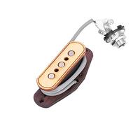 Generic Cigar Box Guitar Pickup Pièces de Rechange Pré-câblées pour Guitare DIY, Son de Haute qualité, Micro 3 Cordes, Jack 6,35 Mm, érable et Palissandre, 1 unité