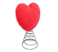 Generic Cimier d'arbre de Noël élégant en Forme de Cœur, Célébration Symbolique de la Saint-Valentin - Polyester, Fer (Rouge #11)