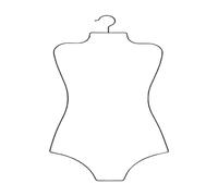 Generic Cintre de Maillot de Bain En Forme de Corps pour Enfants, Cintre de Bikini