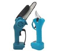 Generic Cisaillements d'élagage électrique, Ciseaux électriques Frune en Arbre avec 4 Poteaux Extensibles sans Fil Ciseaux Ensembles de Tronçonneuse à Haute Altitude Outils pour Le Jardinage (Prise
