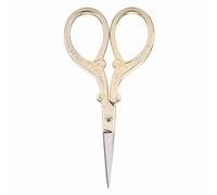 Generic Ciseaux à Coudre Antiques DIY, Petits Ciseaux élégants pour le Point de Croix et les Projets Artistiques, en Acier Inoxydable, 1 unité (GOLD)
