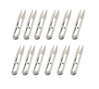 Generic Ciseaux à Fil à Broder Petits Coupe-fil Ciseaux de Couture Pointus pour la Confection de Vêtements et la Fabrication de Chaussures Acier Inoxydable de Haute qualité 12 Pièces