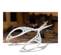 Generic Ciseaux de Couture Vintage en Acier Inoxydable, Coupe Classique, Outil de Bricolage Artisanal (ciseaux à feuilles argent)