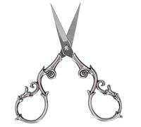 Generic Ciseaux Design Prune Antique en Acier Inoxydable, Outils de Coupe de Broderie Vintage pour les Amateurs de Collections (Gris argent) (Gris argent)