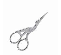 Generic Ciseaux en Forme de Grue D'outils de Couture Vintage en Acier Inoxydable de Conception Nouvelle avec des Pointes Pointues, pour le Point de Croix Artisanal, 3,7 * 1,7 Pouces, or Argent