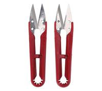 Generic Ciseaux en Forme de U, Ciseaux de Couture Professionnels en Acier Inoxydable 12 Pièces Efficaces pour la Coupe de Tissu pour les Travaux d'art (L1551)