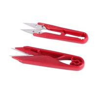Generic Ciseaux en Forme de U en Acier Inoxydable de qualité Supérieure, pour les Travaux D'aiguille, Artisanat, Outil de Bricolage, Léger et Portable, 12 Pièces (S1423)