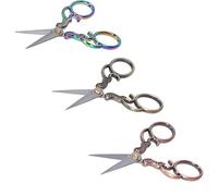 Generic Ciseaux Rétro 3 Pièces, Fournitures de Couture de Style Vintage pour la Couture et la Broderie, Poignée Ergonomique, Acier Inoxydable Léger, 4,9" de Long