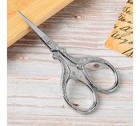 Generic Ciseaux Rétro, Broderies Rétro Scissor Vintage Cross Cross STITTH Vintage Broderie Scissor Stitch Craft Sewing Accessoires (SILVER)