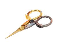 Generic Ciseaux Rétro pour Petits Travaux Manuels en Acier Inoxydable, Motif Dragon Phoenix pour une Coupe Précise dans la Couture et le thé, 4,2x2,4 Pouces