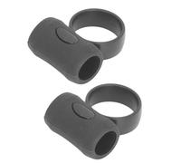 Generic Clamp/Holder de Contrôle de Baguette, Poignée Sécurisée, Améliore les Compétences de Batterie pour les Débutants, ABS Silicone Noir, 2 Pièces pour la Pratique (Petit 7A 7B)