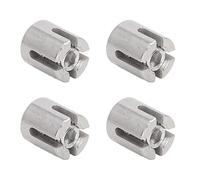 Generic Clamp/Holder de Corde à Fil Transversal, Pince de Câble Transversal 316 en Acier Inoxydable 10 Pcs pour l'extérieur
