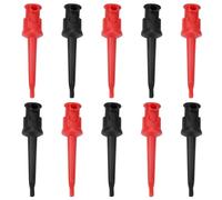 Generic Clamp/Holder de Crochet de Test Puissant avec Clamp/Holder de Crochet de Connexion de Soudage pour Aliments SMT/SMD DC (cinq noirs et cinq rouges)