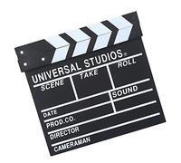 Generic Clap de Scène en Bois pour Réalisateur, Ardoise de Film, Clap de Film, Accessoire de Découpe de Film TV avec Boulons Réglables pour Accessoires de Tournage, publicité,