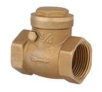 Generic Clapet Anti-retour à Battant DN20 Clapet Anti-retour en Laiton Vanne Unidirectionnelle Fiable pour les Systèmes D'eau Résidentiels et Commerciaux 1 unité Filetage 3/4BSP
