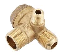 Generic Clapet Anti-retour de Compresseur D'air en Laiton, Filetage Mâle Durable, Pièces de Rechange à 90 Degrés pour Compresseur D'air, Matériau de Haute qualité pour Environnement à Pression