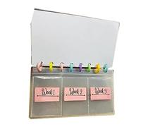 Generic Classeur de Défi D'économie D'argent, Planificateur Durable et Réutilisable pour un Voyage sans Dette pour le Planificateur de Budget Familial pour les Enveloppes et les Disques D'argent,