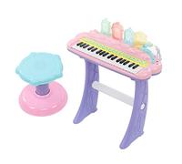Generic Clavier de Piano électronique pour Enfants à 37 Touches, Portable avec Microphone pour Un Jeu Créatif Rose