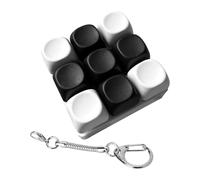 Generic Clavier Fidget Porte-clés Claviers à Doigts Jouet Passe-temps Cadeau Jouet Sensoriel Clavier pour Fenêtre Sac Fonctionnant Suspendu, Noir Blanc