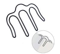 Generic Clip de Support de Page de Musique, Clip de Livre Portable Léger et Durable pour Livres de Musique pour Musiciens Argent/or 2 Pièces (BLACK)