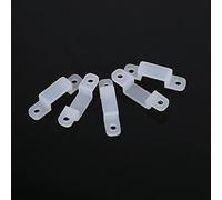 Generic Clips de Bande Lumineuse LED Flexibles en Silicone pour Fixation de Lumière étanche RVB 3528 5050 1210 100 Pièces Adaptés à un Usage Domestique et Commercial (Gel de silice)