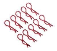 Generic Clips de Coque RC, Broches de Carrosserie en Métal Léger pour Voiture RC 1/5 1/6 /8 /10 pour un Transport Facile (rouge)