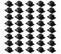 Generic Clips Fixes de Cordon Automatique Clips Fixes de Voiture Auto-adhésifs en Plastique 40 Pièces pour Câble de Données GPS Cordon Lumineux Organisateur de Fil Décoratif pour Tableau de Bord