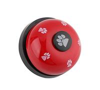 Generic Cloche de Chien, Cloches, Entraînement de Chien pour la Porte avec Fer Robuste Durable de Caricatures Mignonnes pour Animaux de Compagnie pour Chat de Jouet Interactif (Rouge)