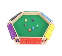 Generic Close The Box Game Jeu de Dés en Bois de Luxe pour 2 à 6 Joueurs, Réunion de Famille, Plaisir Mathématique, 10 Chiffres