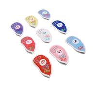 Generic Club Iron Head Cover Lot de 9, Design coloré en Velours Doux pour Une Protection Améliorée, Antidérapant pour Une Utilisation Pratique avec Les Fers
