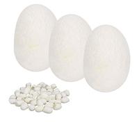 Generic Cocons de Soie Naturelle pour Soins du Visage, 50 Pièces, pour Un Nettoyage en Profondeur des Pores, élimination des Points Noirs, Boules de vers à Soie Exfoliantes, Gommage Doux pour Une