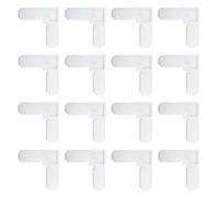 Generic Coins de Cadre D'écran en Plastique, Conception à Angle Droit pour Remplacement de Fenêtre et de Porte de 5/16x3/4 Pouces, 16 Pièces (WHITE)