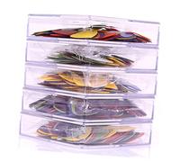 Generic Collection de Guitare en Couleur, 100pcs de 100pcs 0,58 Mm 0,71 Mm,81,96 1,2 1,5 Épaisseur Stable 6 Piclet Souvent pour la Maison
