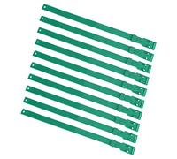 Generic Collier de Chèvre en PU 23 Pouces Réglable avec Identification de Couleur pour Animaux D'élevage 10 Pièces (Green)
