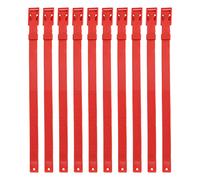 Generic Collier de Chèvre en PU 23 Pouces Réglable avec Identification de Couleur pour Animaux D'élevage 10 Pièces (Rouge)