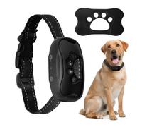 Generic Collier de dressage anti-aboiement pour chien, rechargeable par USB, contrôle des ultrasons et des vibrations (noir)