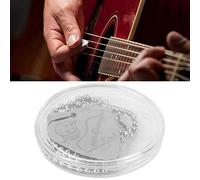 Generic Collier de Médiator de Guitare en Acier de Haute qualité avec Motif de Crâne de Note de Musique pour les Amateurs de Guitare (Crâne)