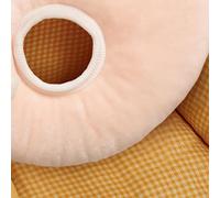 Generic Collier de Protection pour Animaux de Compagnie, Réglable, en Peluche de Lapin Artificiel, pour la Guérison des Blessures du Chat (Poisson M)
