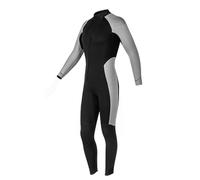 Generic Combinaison de Plongée Thermique 3MM pour Hommes, Combinaison de Plongée en Apnée Complète, Protection Contre Le Froid pour Le Surf et Les Activités Hivernales, Néoprène Flexible (Noir Gris
