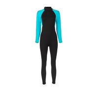 Generic Combinaison Intégrale 3 Mm pour Femme en Néoprène Hautement élastique pour la Protection Thermique en Plongée et en Apnée (Femme-Bleu L)