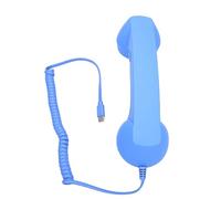 Generic Combiné Téléphonique Rétro, Micro et Haut-Parleur Antibruit pour Une Communication Efficace, adapté au Matériau ABS (Blue)