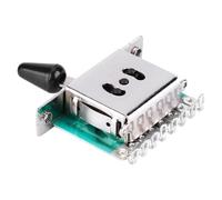 Generic Commutateur de Pot à 5 Voies pour Guitare électrique, Haute qualité, Fonctionnement Fluide, Sélecteur de Micro, Bouton de Commande pour Guitares électriques, Installation Facile