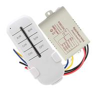 Generic Commutateur de Télécommande RF 1/2/3/4 Voies, Récepteur sans Fil 1000W pour L'éclairage Domestique et les Lampes à économie D'énergie (MR703 Charge à trois voies 3 * 1000W)