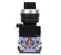 Generic Commutateur Rotatif Autobloquant BEM38-11X/21 Sélecteur Maintenu à 2 Positions pour Démarreur électromagnétique AC DC Alliage d'argent Trou de Montage de 22 Mm 10 Pièces