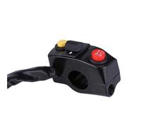 Generic Commutateurs de Guidon de Moto avec Contrôle Facile pour Guidon de 7/8", Commutateurs de Commande Intégrés Résistants aux Intempéries et Durables pour Motos, VTT, Scooters (BLACK)