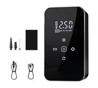 Generic Compresseur d'air portable pour gonfleur de pneus, mini pompe à air sans fil avec manomètre numérique, gonflage rapide et arrêt automatique, pompe à pneus rechargeable pour voiture, moto, vélo